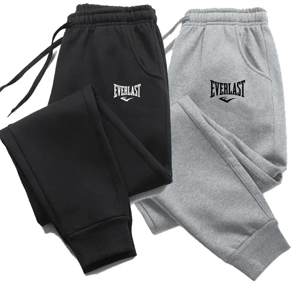 New Printed Pants EVERLAST Men Women Running Pants Joggers Sweatpant Sport Casual Trousers Fitness Gym Breathable Pants